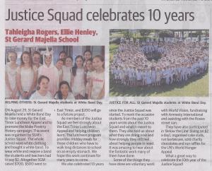 2014 Justice squad turns 10