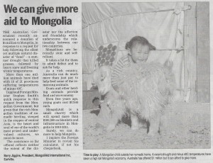 Cairns Post - do more for Mongolia 2010